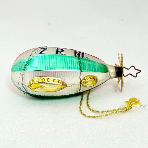 Vintage Inge Glas Zeppelin-III Blown Glass Ornament Germany - Picture 2 of 6